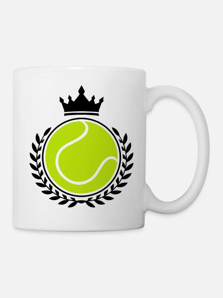 tennis symbol - Tasse - Weiß