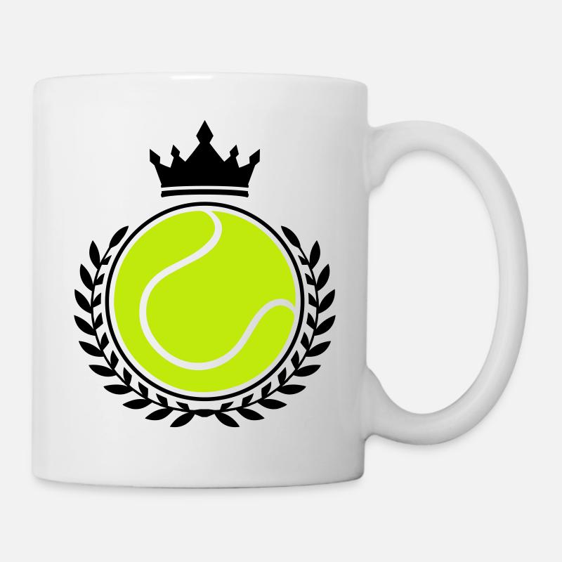 tennis symbol - Tasse - Weiß