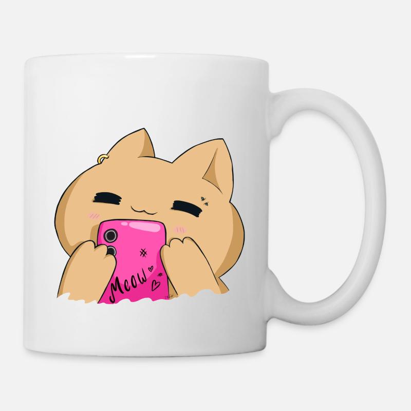Meow - Tasse - Weiß