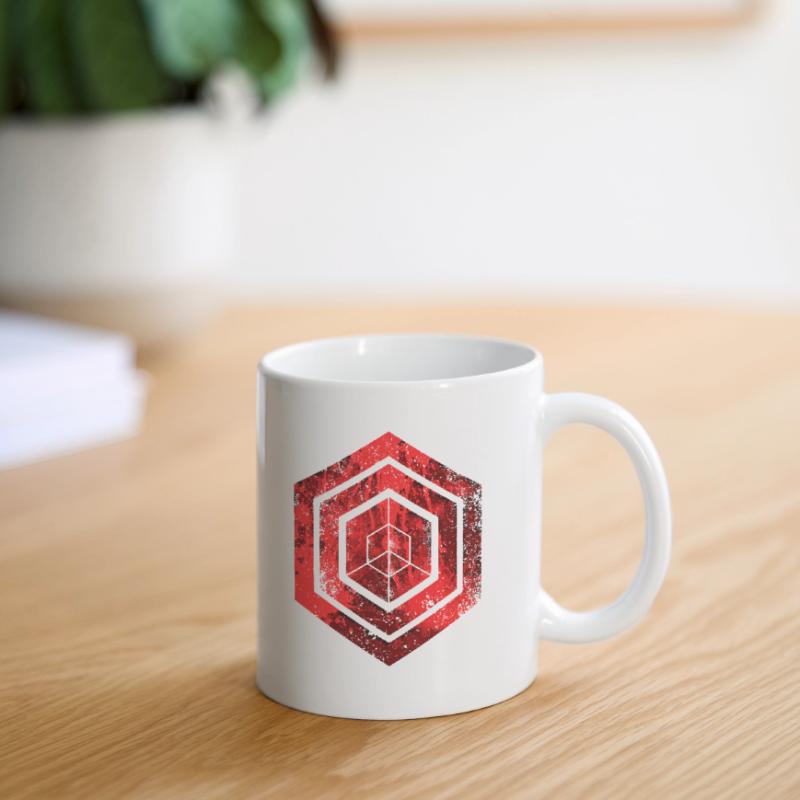 Codage géométrique du programmeur de programmation hexagonale Mug blanc