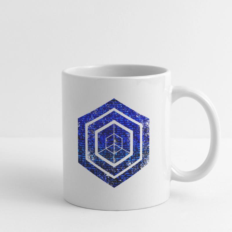 hexagon programming programmer coding geometric Mug