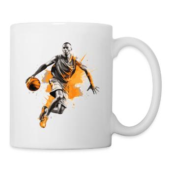 Basketball Basketball Player Dunking Splash Colorful - Mug - white - Right