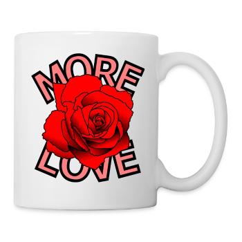 Rose d’amour - Mug blanc - blanc - Droite