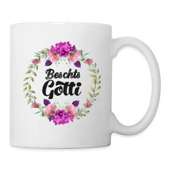 Beste Gotti beschts Gotti Schweiz Patentante Patin - Tasse - Weiß - Rechts