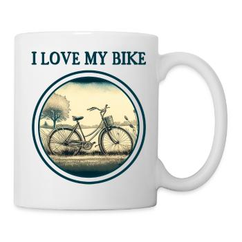 J’aime mon vélo - Mug blanc - blanc - Droite