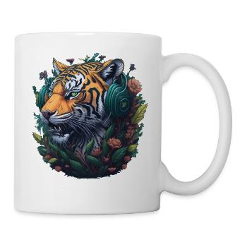 Tiger Vintage Gamer - Tasse - Weiß - Rechts