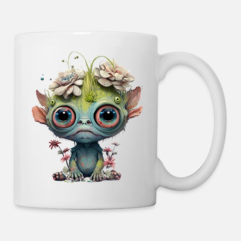 Kleines Monster - Tasse - Weiß