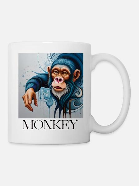 MONKEY - Tasse - Weiß