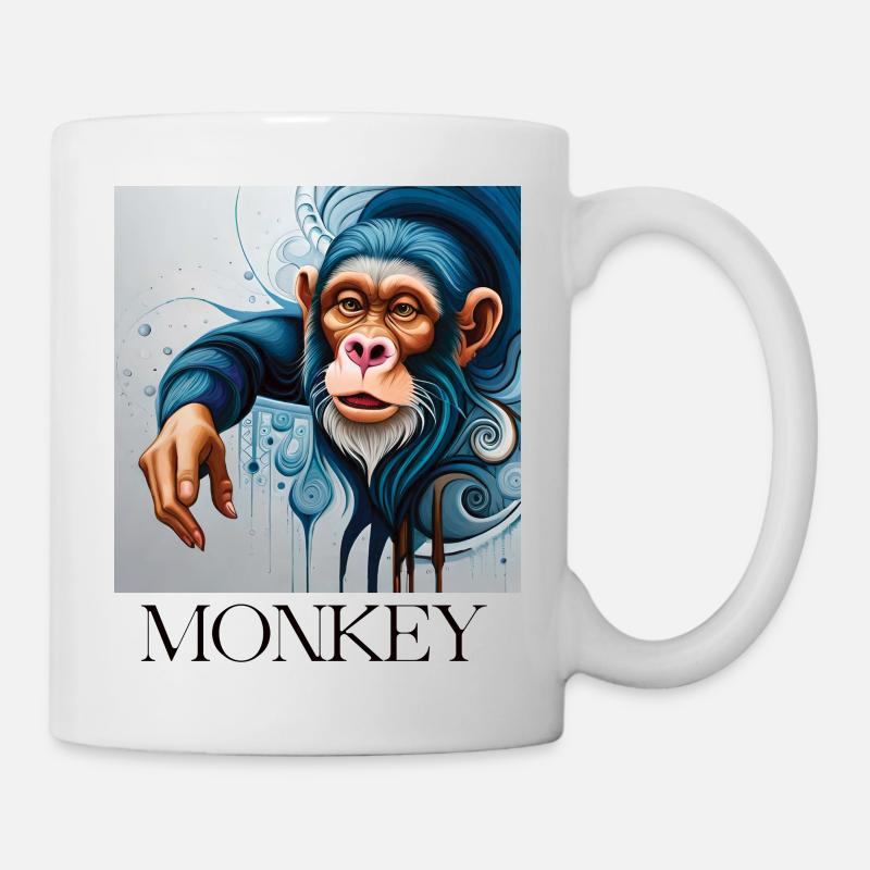 MONKEY - Tasse - Weiß