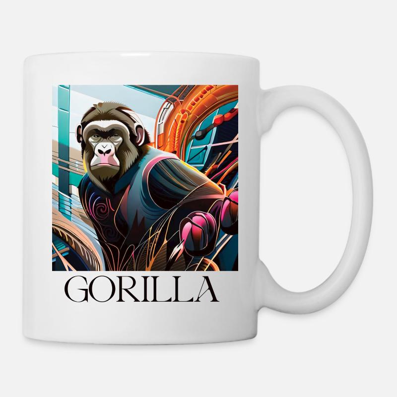 Gorilla - Tasse - Weiß