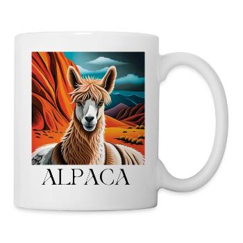 Alpaca - Tasse - Weiß - Rechts