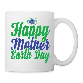 happy mother earth day - Mug - white - Right