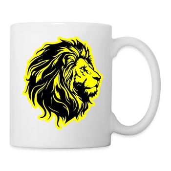 Lion Head Lion Silhouette - Mug - white - Right