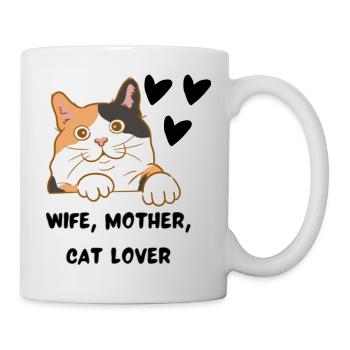 Chats Maman Amant Femme Fête des mères Slogan - Mug blanc - blanc - Droite