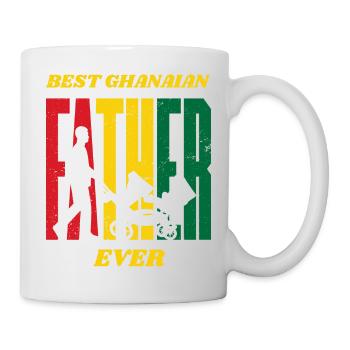 Ghana Ghanaischer Vater Dad Daddy Sohn I Geschenk - Tasse - Weiß - Rechts