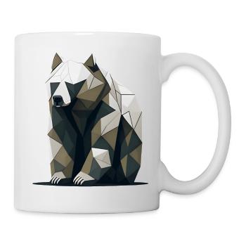 Ours minimaliste - Mug blanc - blanc - Droite