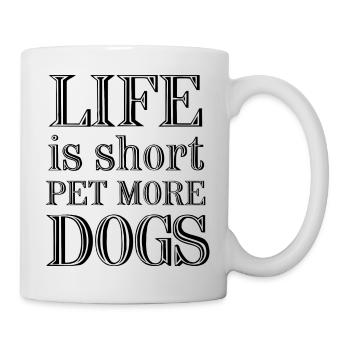 Dog Hund - Tasse - Weiß - Rechts