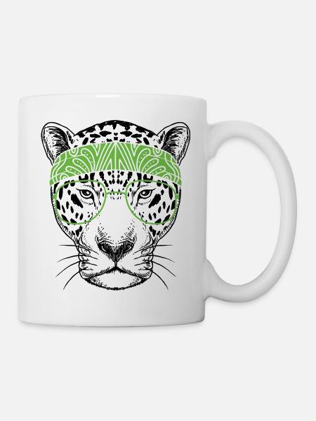 Leopard - Tasse - Weiß