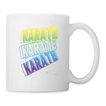 Karaté, Écriture, Arts martiaux, Arts martiaux, Combat, Sports - Mug blanc - blanc - Droite