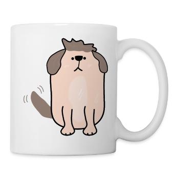 lovely pet puppy - Mug - white - Right