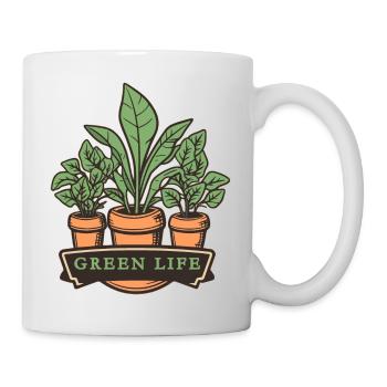 Green living - Mug - white - Right