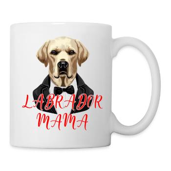Labrador Retriever MAMA Art Lab dog Puppy - Mug - white - Right