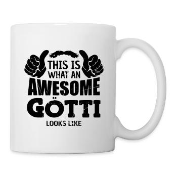 Voici à quoi ressemble un parrain cool: Parrain Suisse - Mug blanc - blanc - Droite