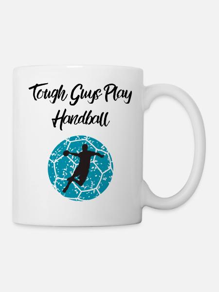 Les durs à cuire jouent au handball - Mug blanc - blanc