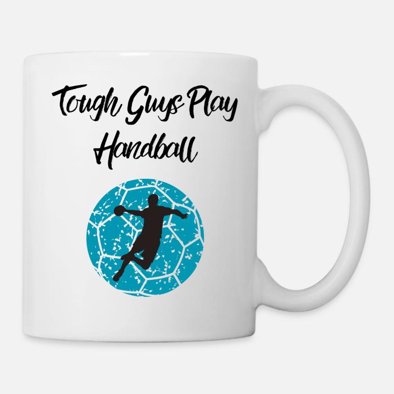 Les durs à cuire jouent au handball - Mug blanc - blanc