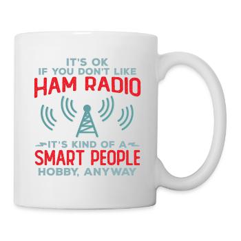 Funny Smart People Hobby Ham Radio Operators Amate - Mug - white - Right