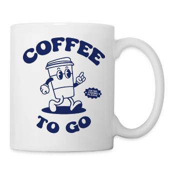 Coffee To Go Illustration Retro Back Logo 2023 - Mug - white - Right