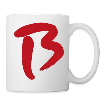 Grosses B / Initale - Tasse - Weiß - Rechts