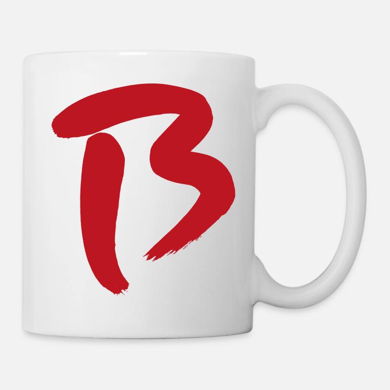 Grosses B / Initale - Tasse - Weiß