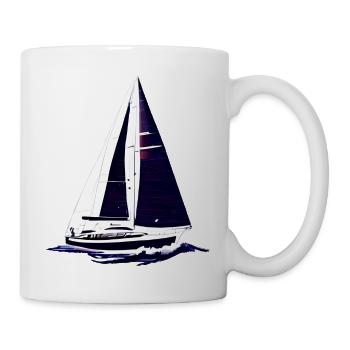 Segelsport Segelschiff Segeln Segler Segelboot - Tasse - Weiß - Rechts