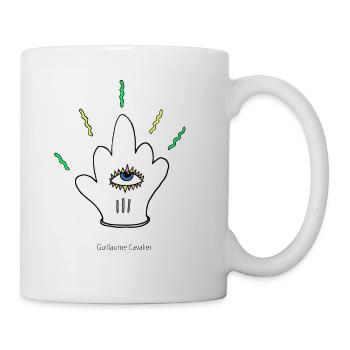 Mystischer Handschuh - Tasse - Weiß - Rechts