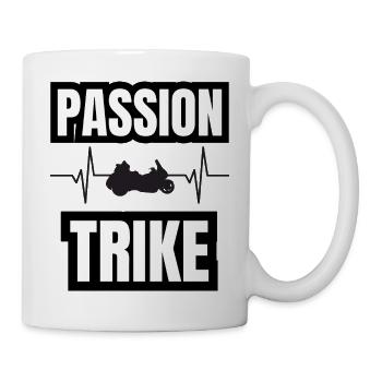 passion trike - Mug blanc - blanc - Droite
