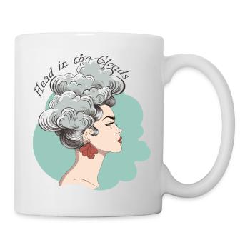 La tête dans les nuages 3 - Mug blanc - blanc - Droite