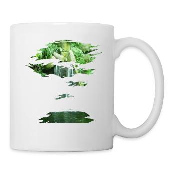 Design cascade - Mug blanc - blanc - Droite