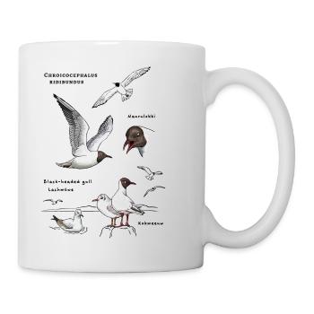 Goélands à tête noire - Mug blanc - blanc - Droite