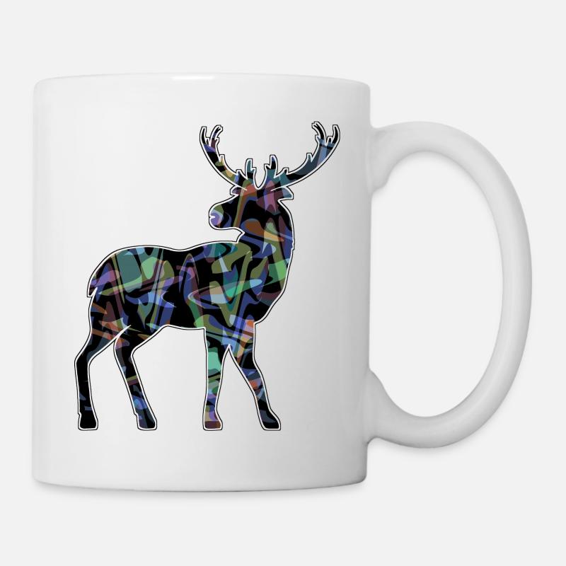 Hirsch - Tasse - Weiß