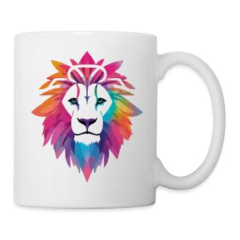 Lou le lion - Mug blanc - blanc - Droite