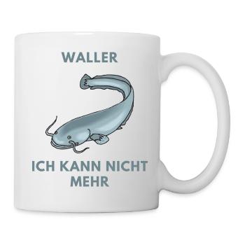 Waller, ich kann nicht mehr - Lustiger Spruch - Tasse - Weiß - Rechts