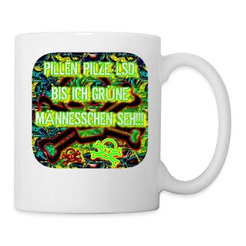 PILLEN, PILZE, LSD.... - Tasse - Weiß - Rechts