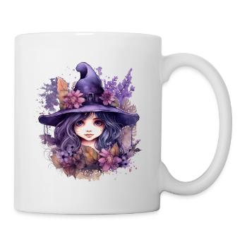 Adorable Baby Girl Witch Gothic Fantasy Vibes - Mug - white - Right