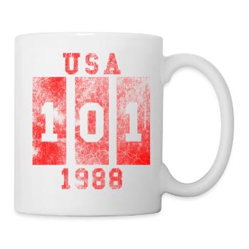 101 Design USA Mode 1988 - Tasse - Weiß - Rechts
