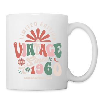 1960 Jubiläum Jahrgang 1960 - Tasse - Weiß - Rechts
