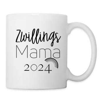 Zwillings Mama - Tasse - Weiß - Rechts