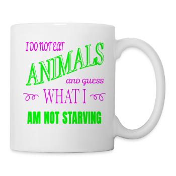 Fruit Droits des animaux Cadeau Terre plante à base de plantes - Mug blanc - blanc - Droite
