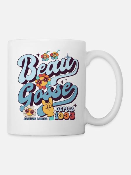 beau gosse depuis 1993 anniversaireHomme - Mug blanc - blanc