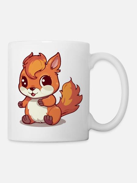 Matmat das Eichhörnchen - Tasse - Weiß